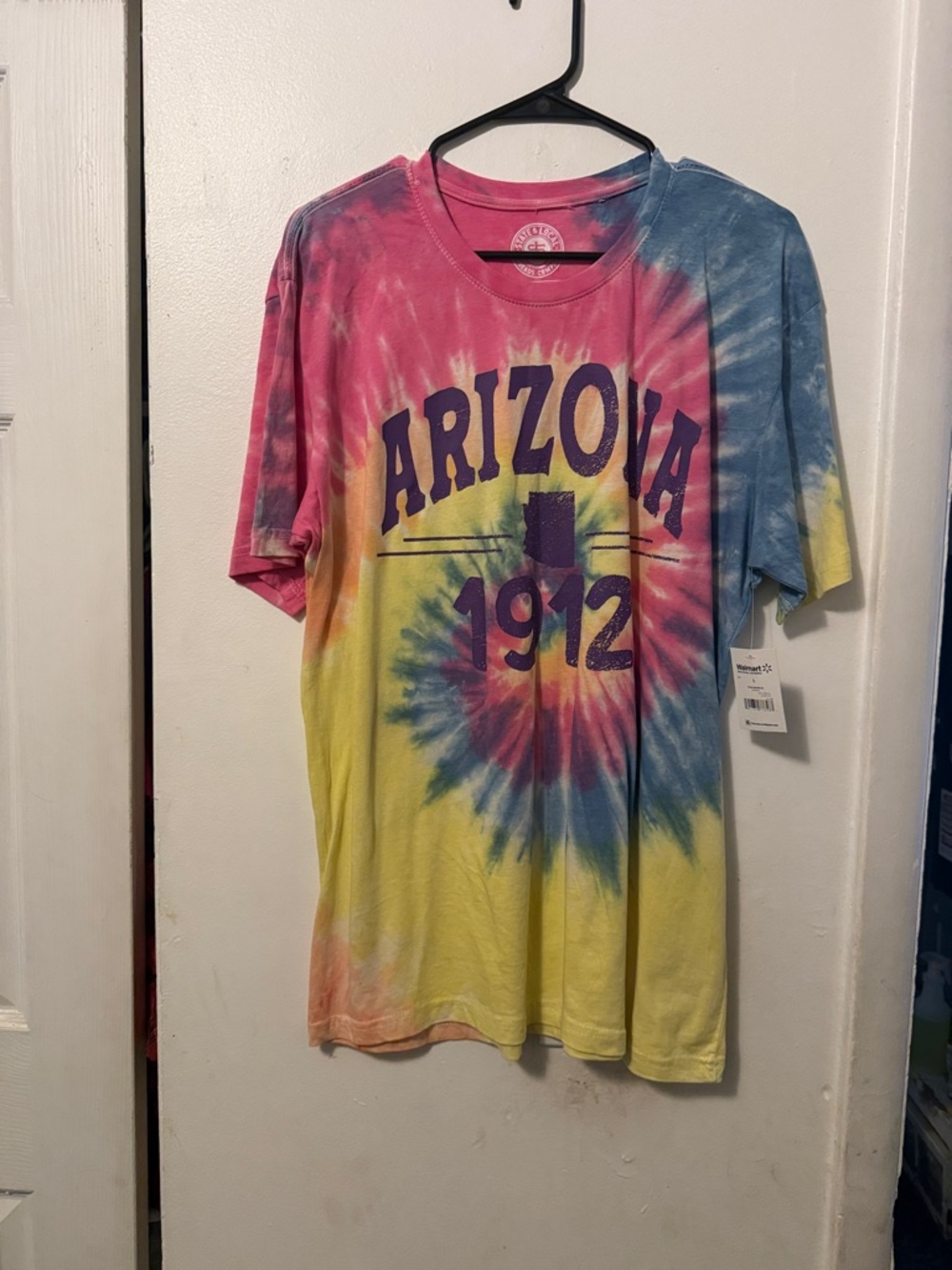 Arizona 1912 Tie-Dye Tee - Pink Yellow Blue